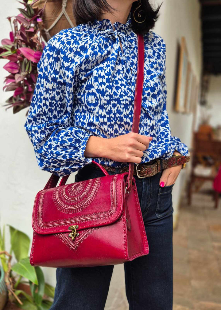 Bolso baúl Linda Cherry