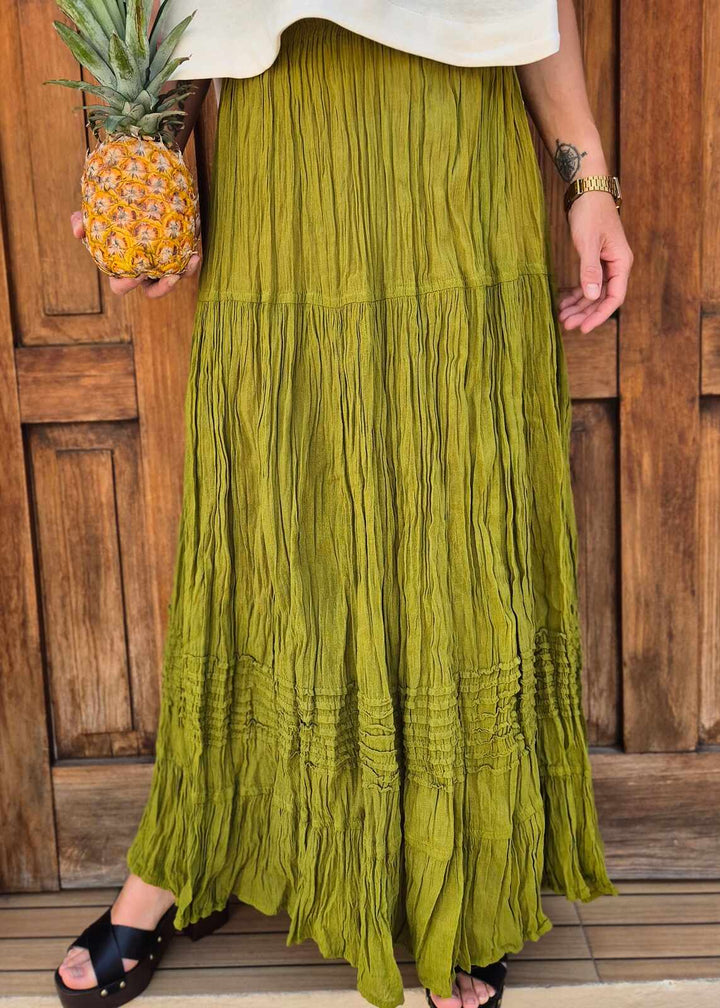Boho viscose patchwork skirt