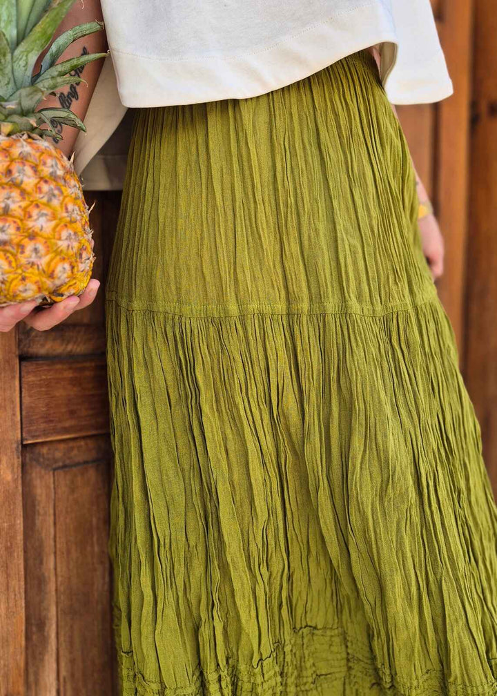 Boho viscose patchwork skirt
