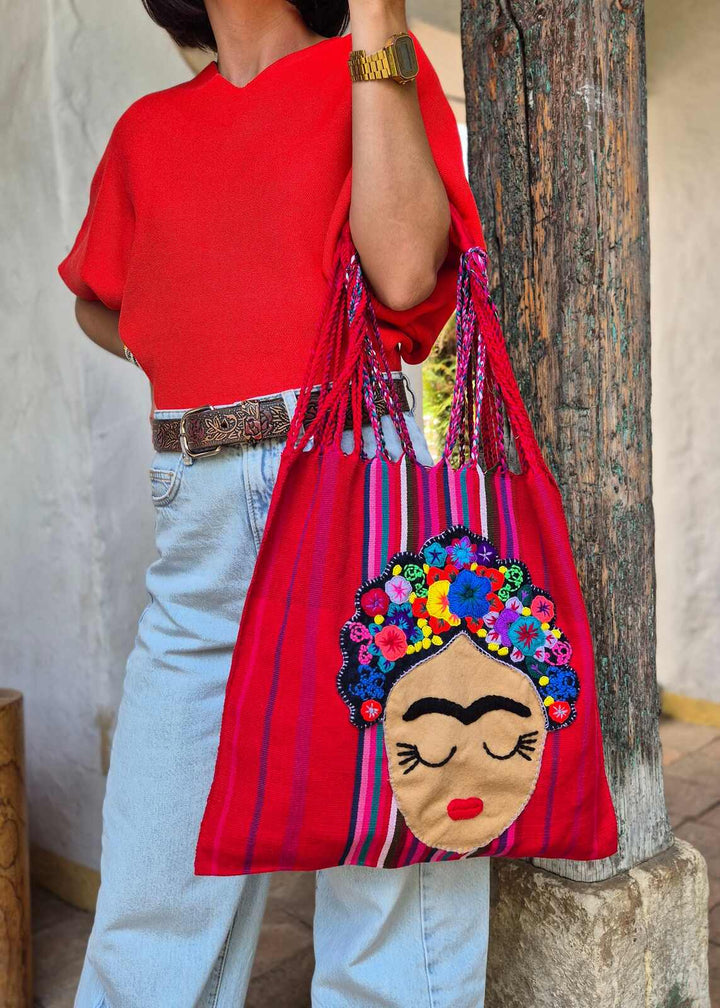 Bolsa bordada de Catrina
