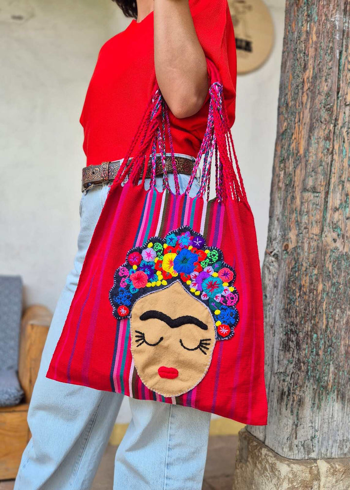 Bolsa bordada de Catrina