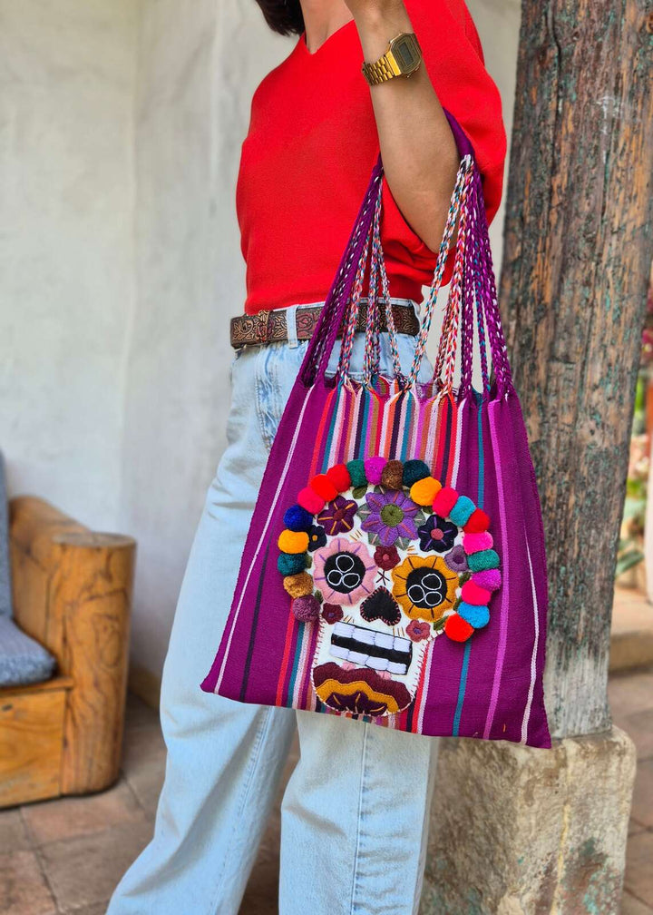 Bolsa bordada de Catrina