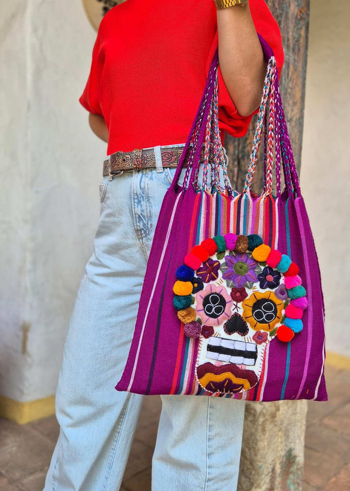 Bolsa bordada de Catrina