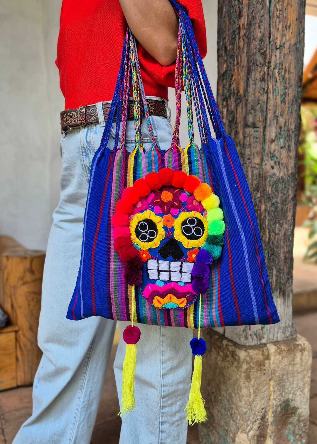 Bolsa bordada de Catrina
