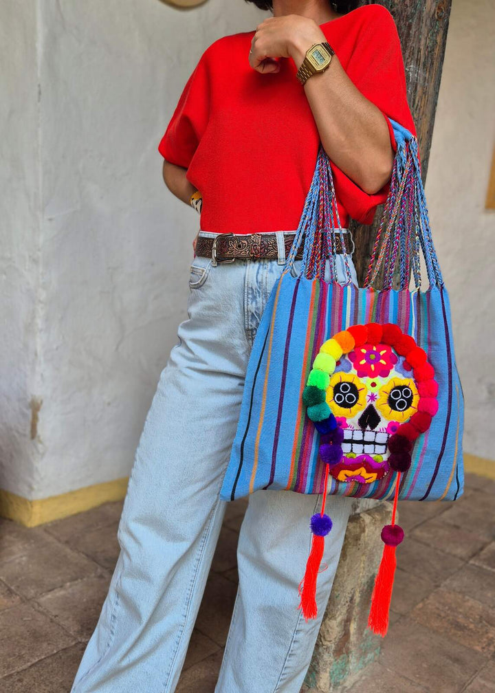 Bolsa bordada de Catrina