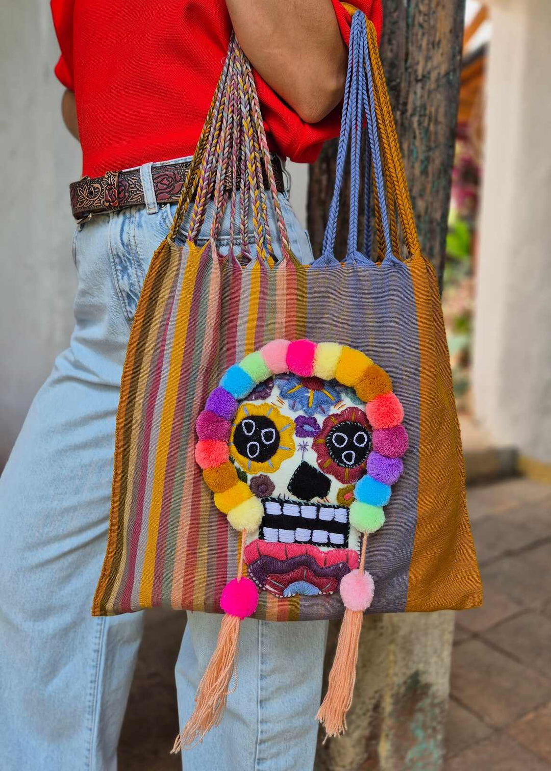 Bolsa bordada de Catrina