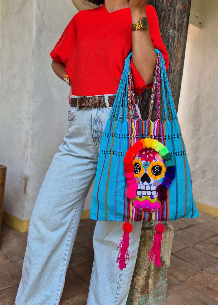 Bolsa bordada de Catrina