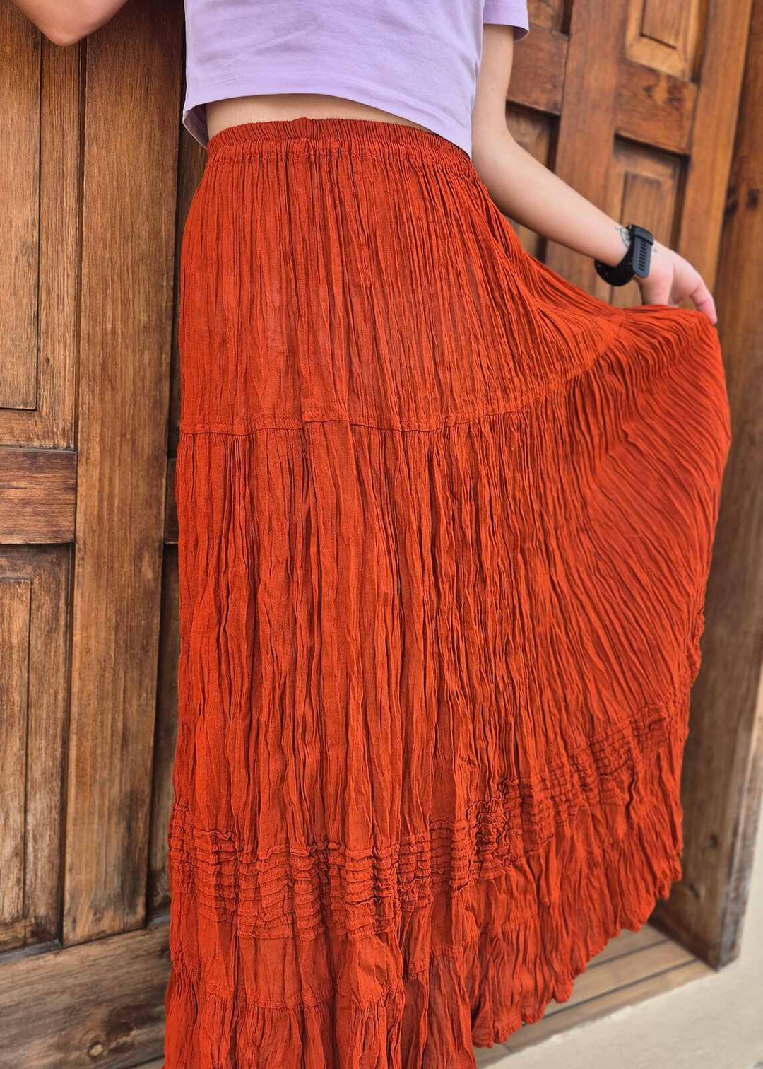 Spódnica Oaxaca Ceglasta