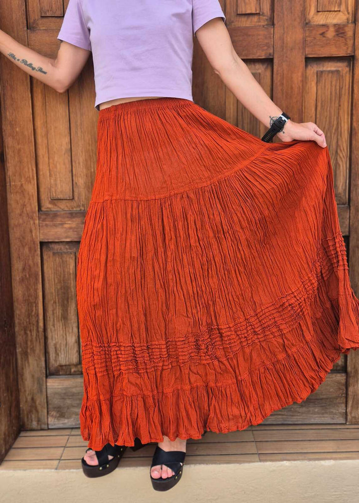 Spódnica Oaxaca Ceglasta