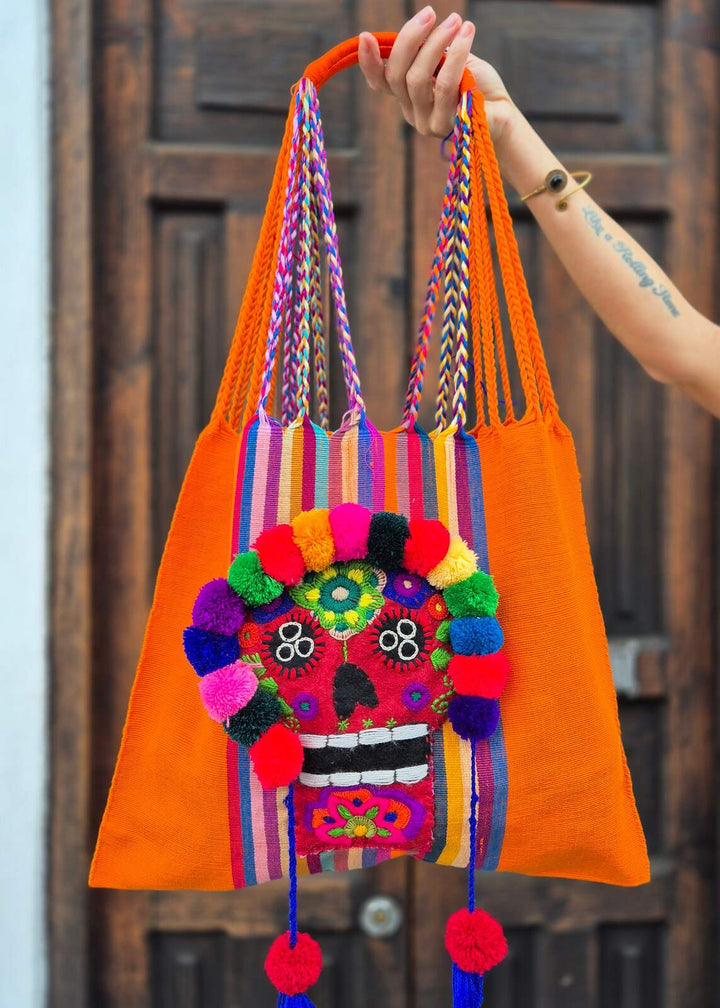 Bolsa bordada de Catrina