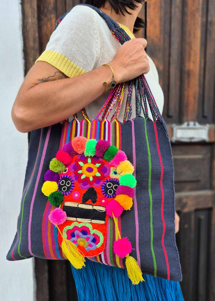 Bolsa bordada de Catrina