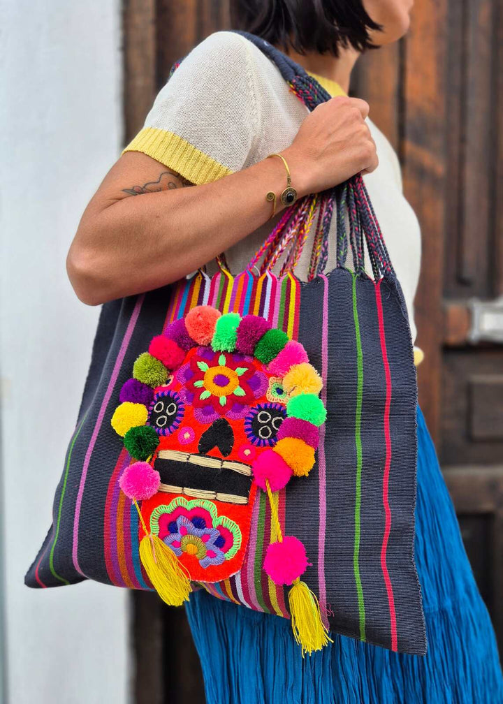 Bolsa bordada de Catrina