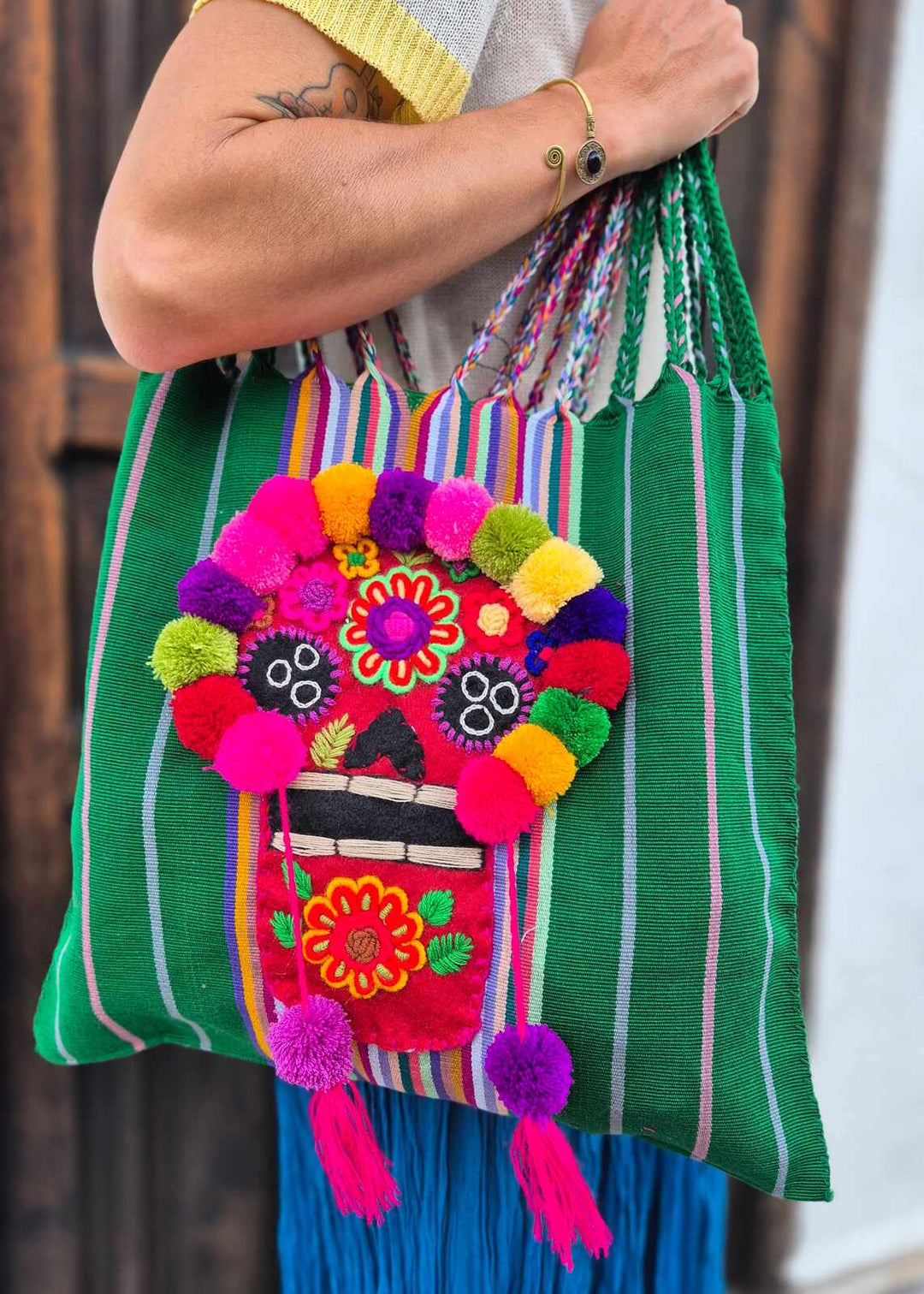 Bolsa bordada de Catrina