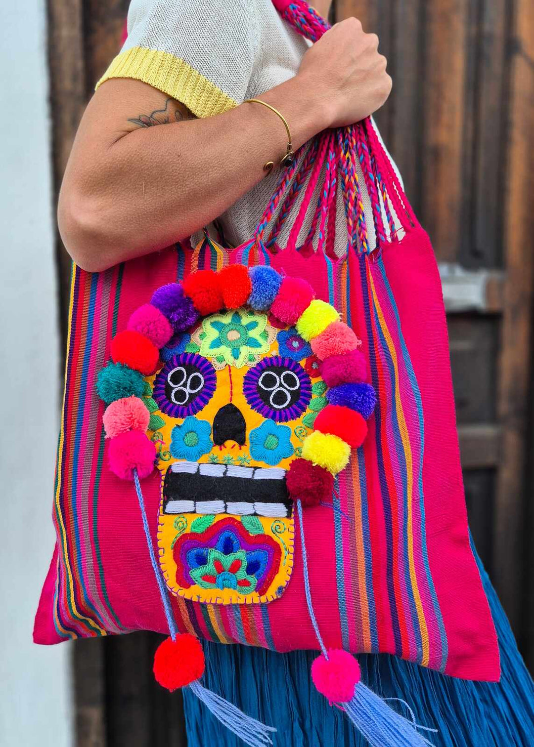 Bolsa bordada de Catrina