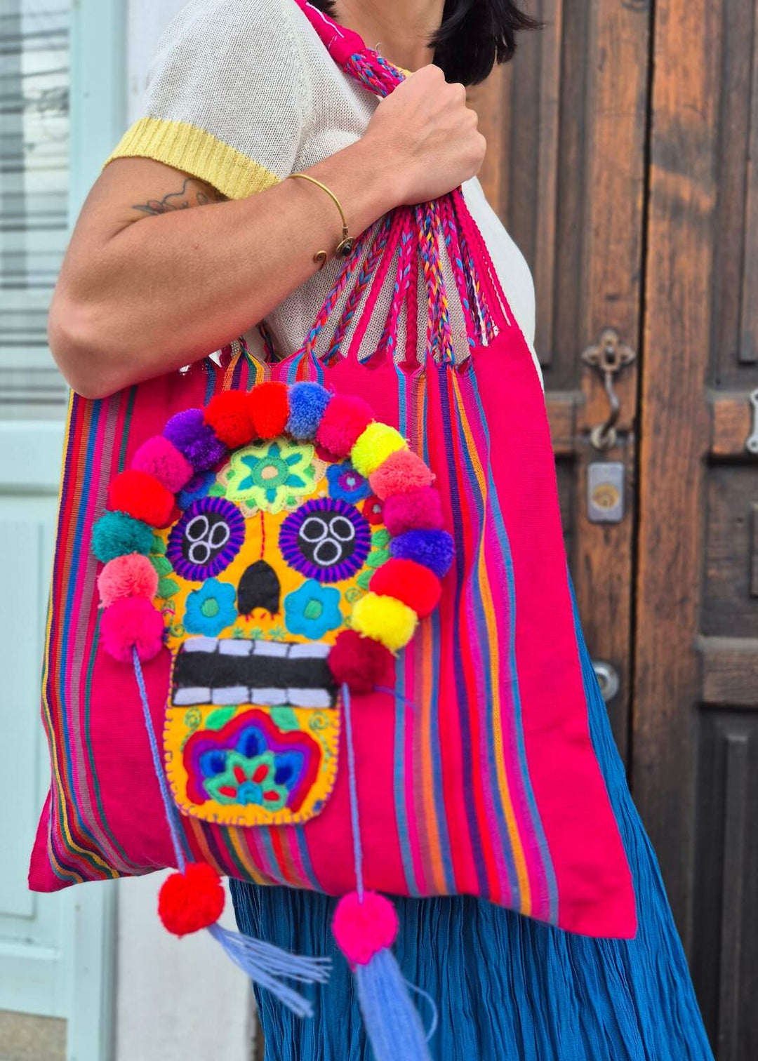 Bolsa bordada de Catrina