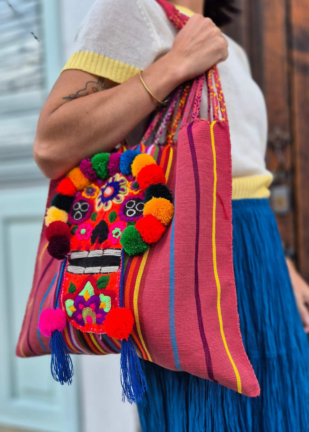Bolsa bordada de Catrina