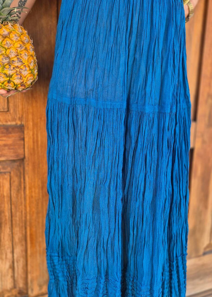 Boho viscose patchwork skirt