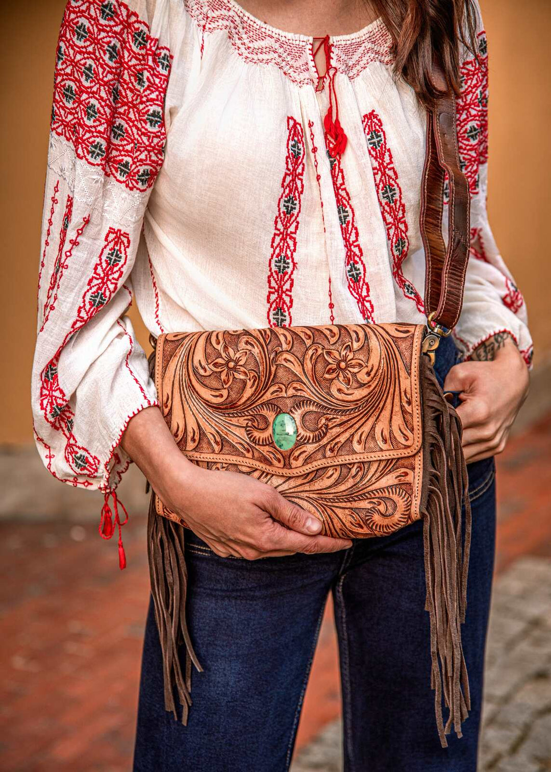Bolso de piel Phulera