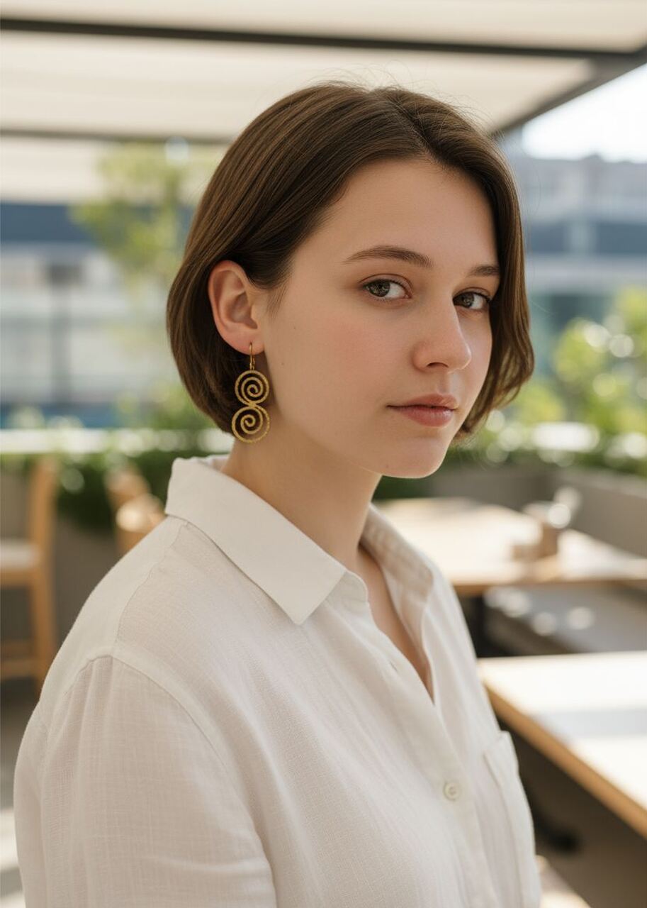 Kolczyki z mosiądzu Amala