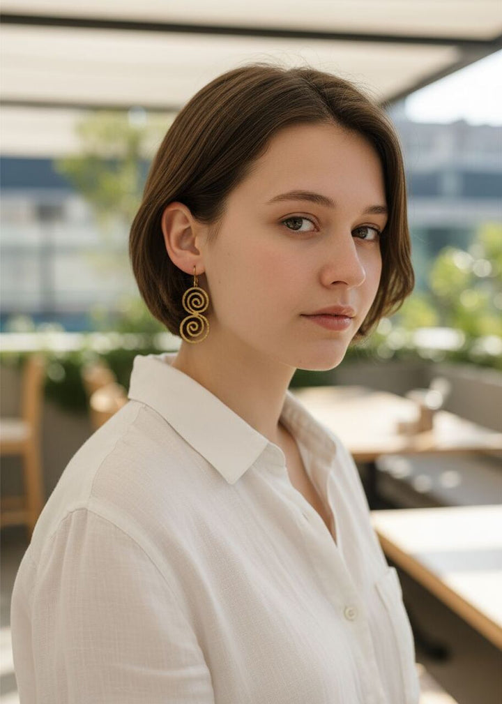 Kolczyki z mosiądzu Amala