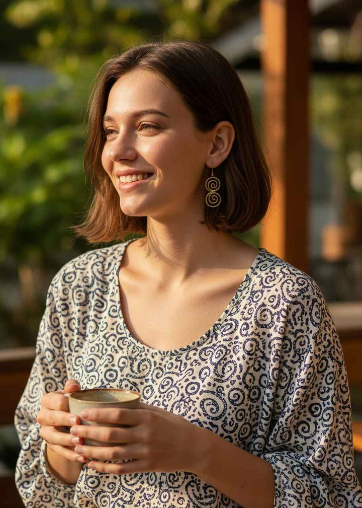 Kolczyki z mosiądzu Amala