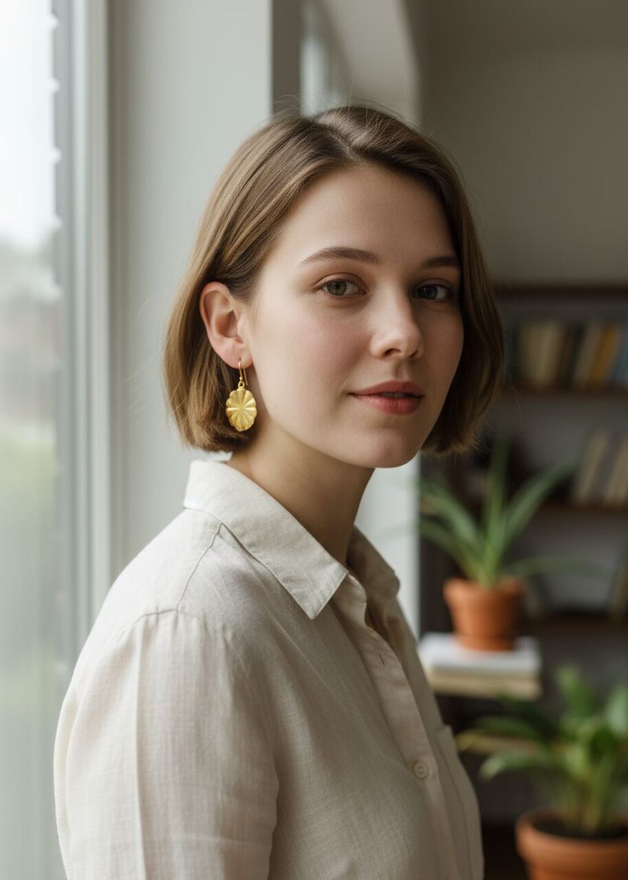 Kolczyki z mosiądzu Veena