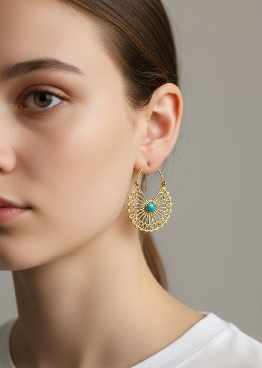 Kolczyki z mosiądzu Suri