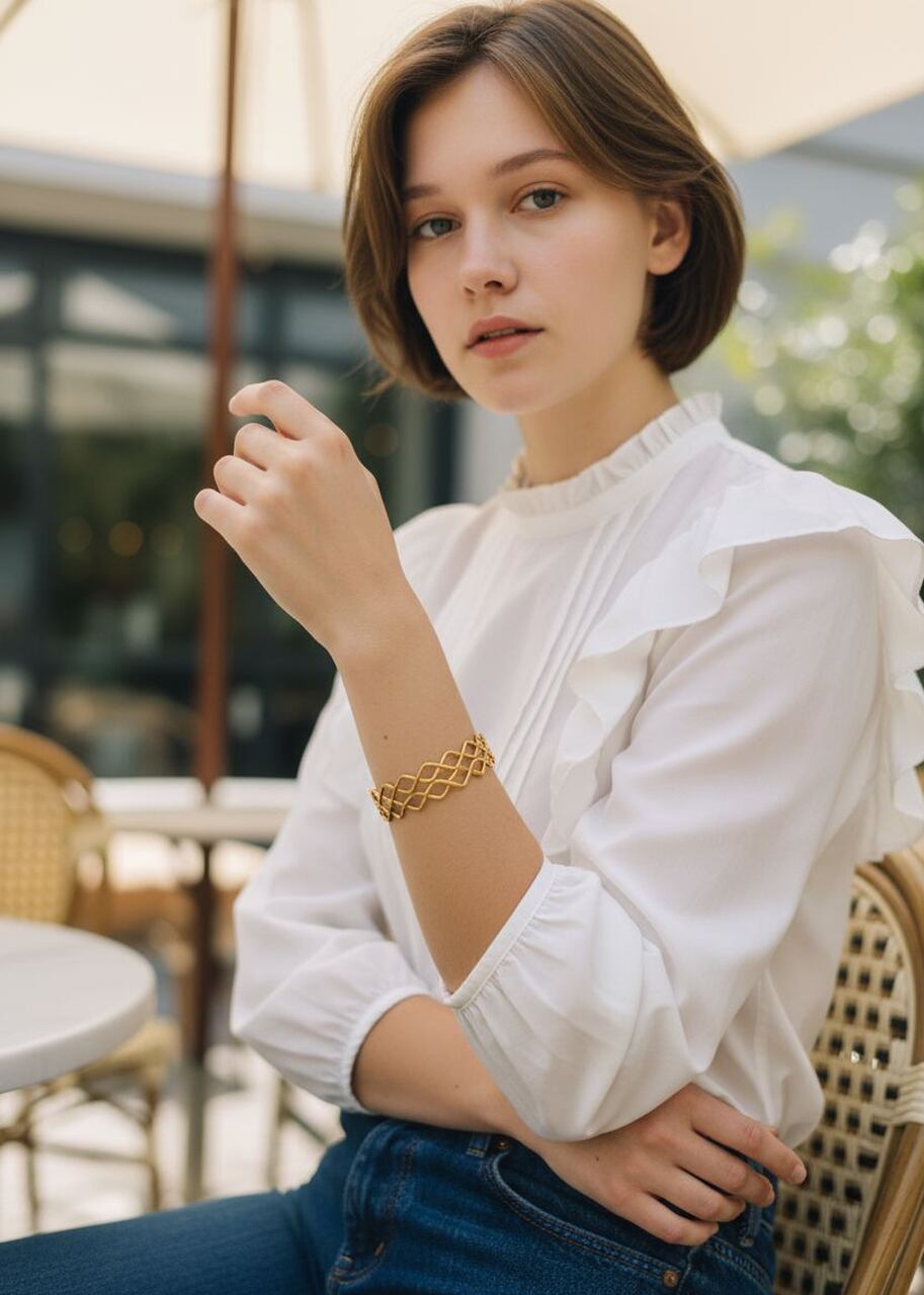 Bransoletka z mosiądzu Purna