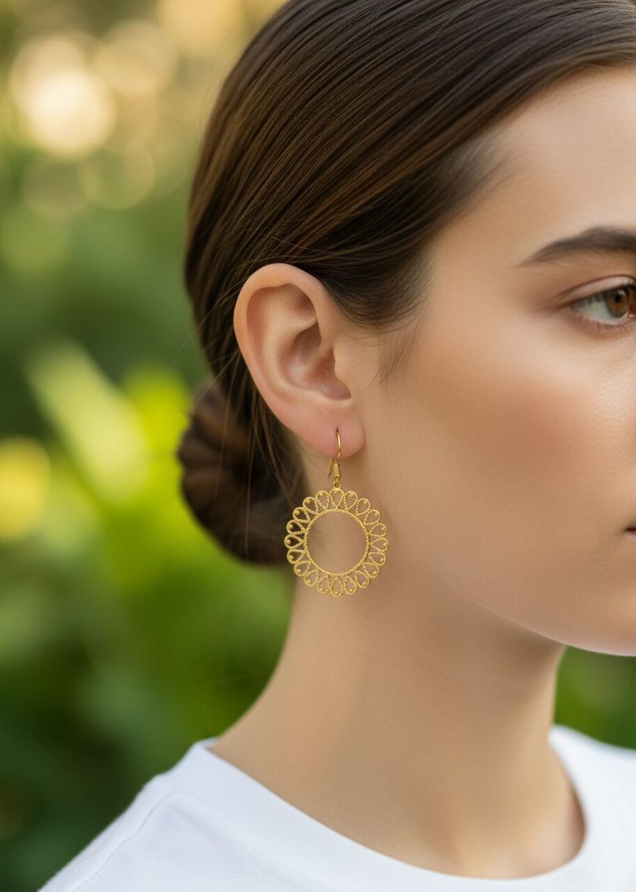 Kolczyki z mosiądzu Misha