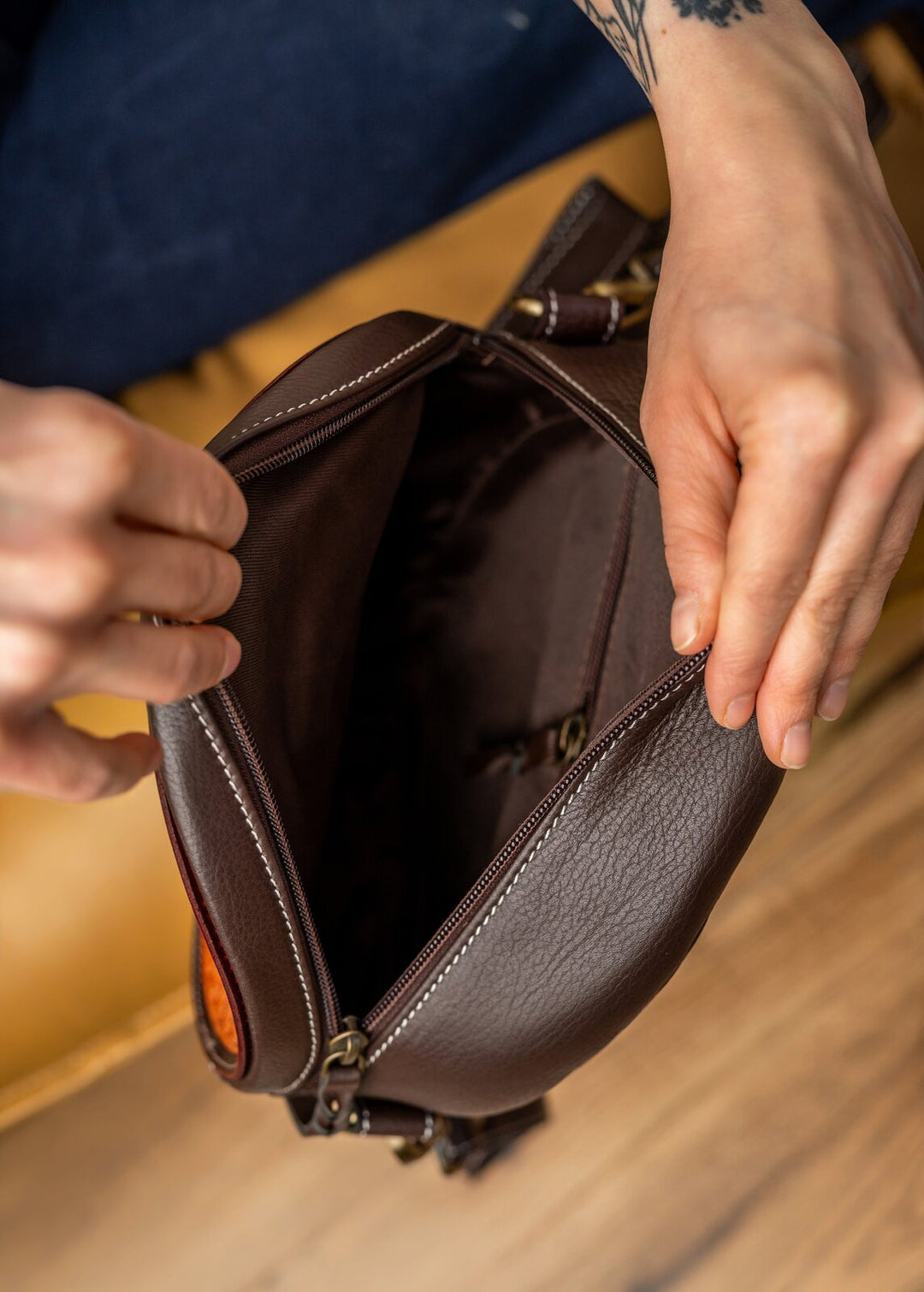 Torebka skórzana Madaba