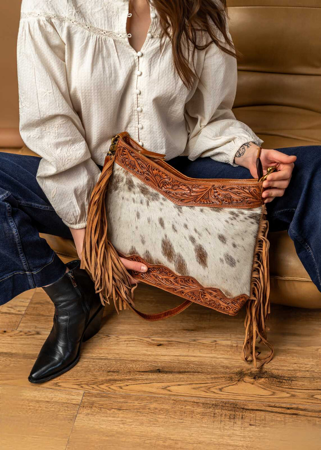 Torebka skórzana Ramsa