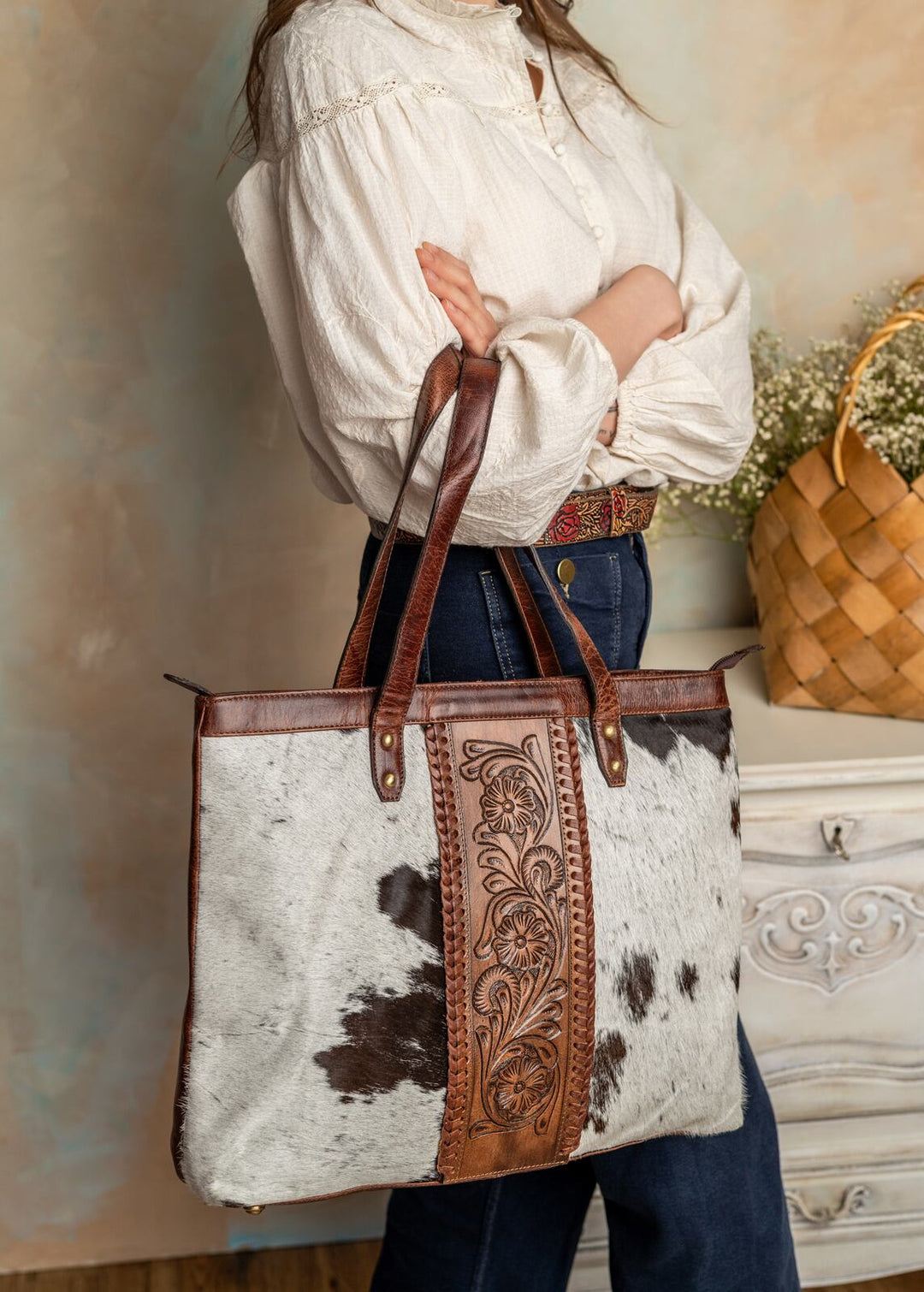 Torebka skórzana Nawa