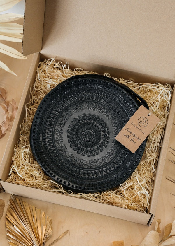 Torebka skórzana Carmen Duża Czarna