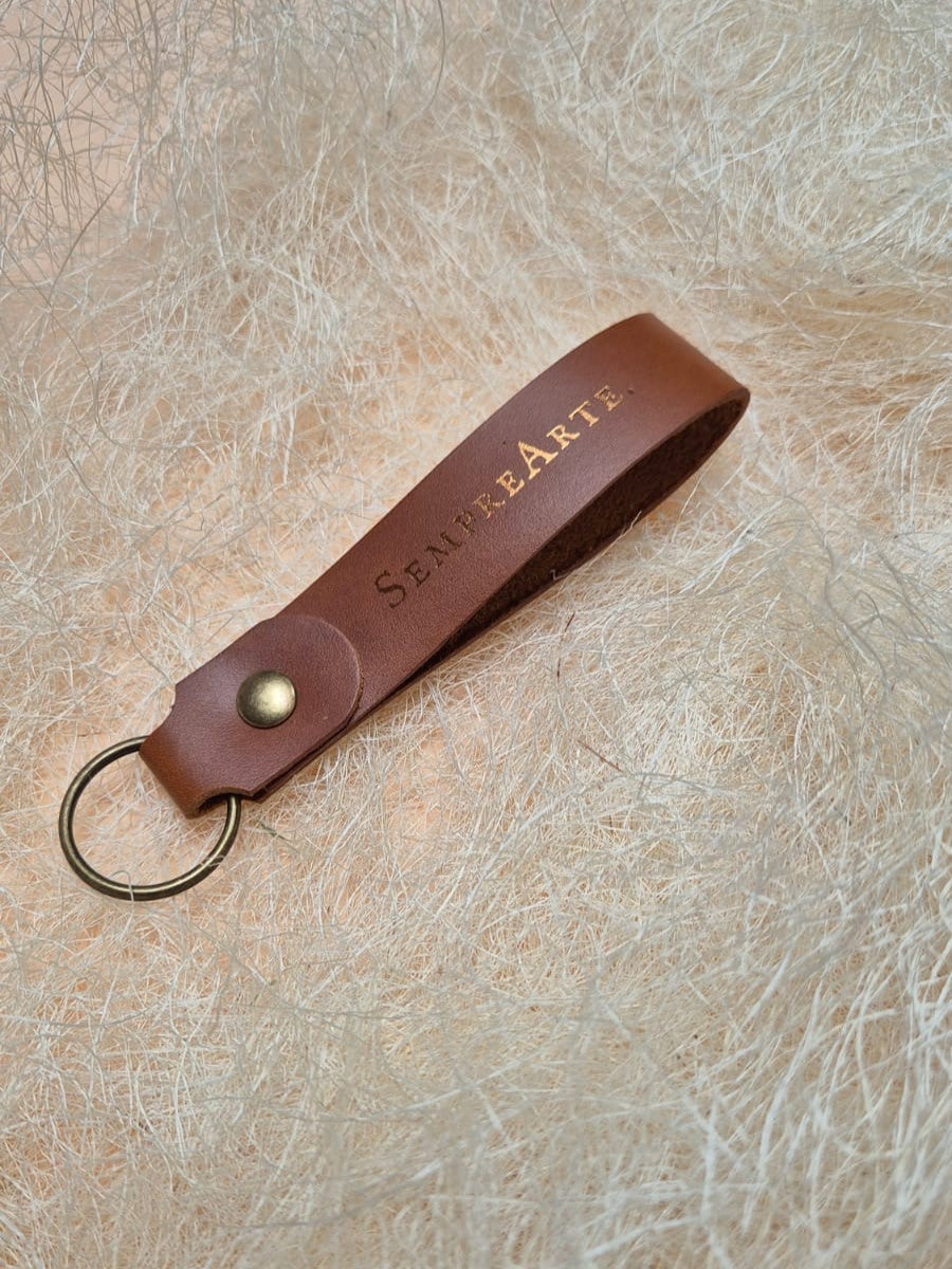 Piel Keychain