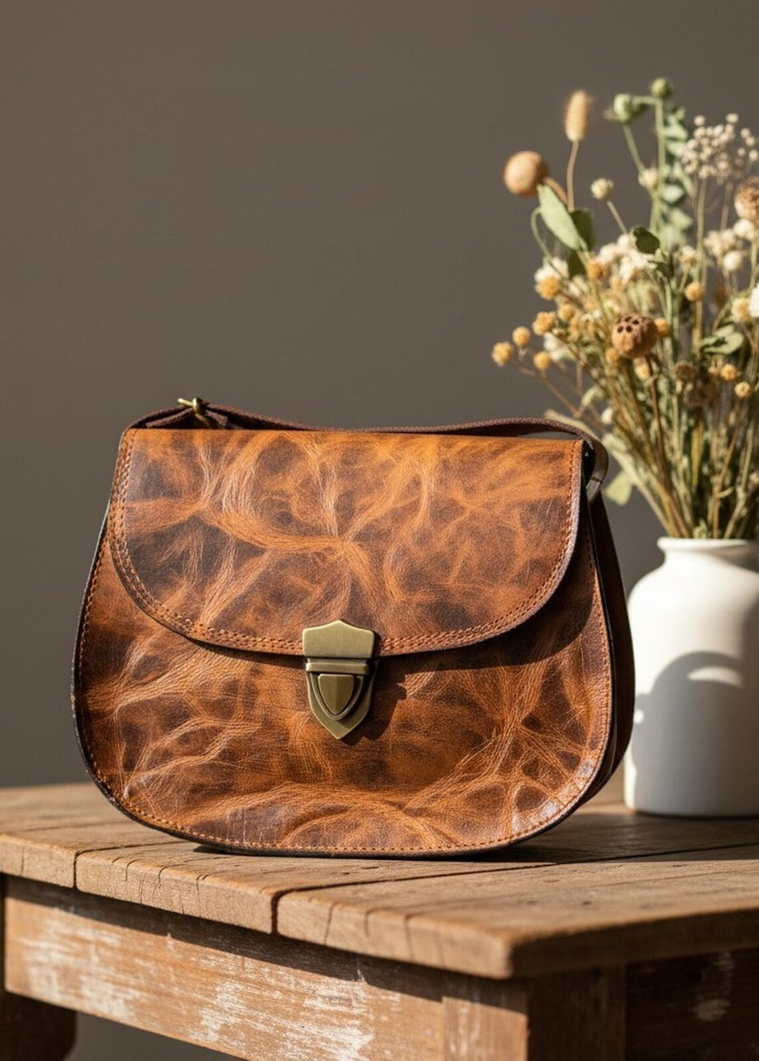 Torebka skórzana Khari