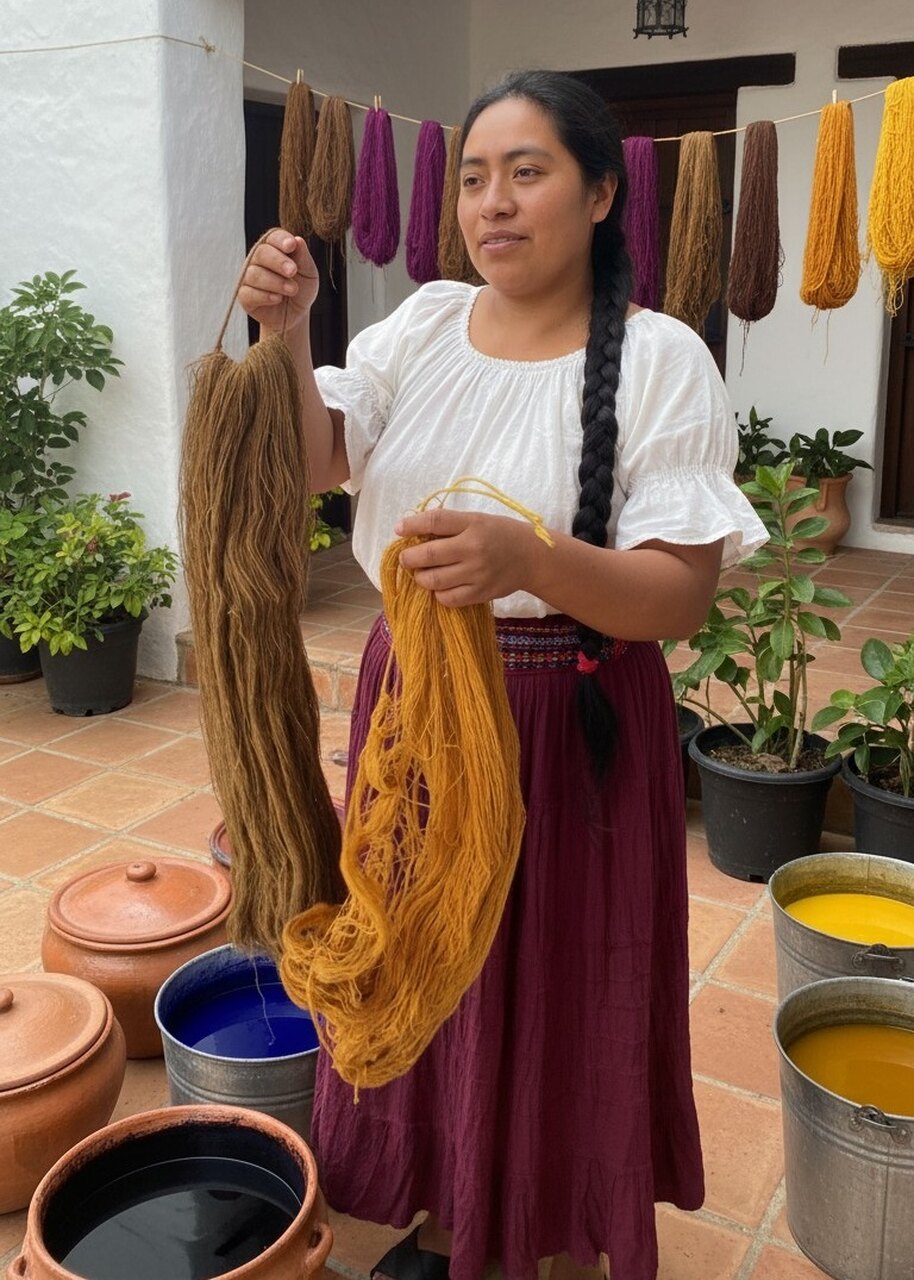 Spódnica Oaxaca Bordowa