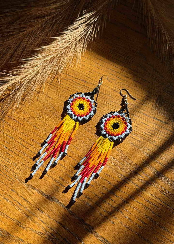 Pendientes de coral mora