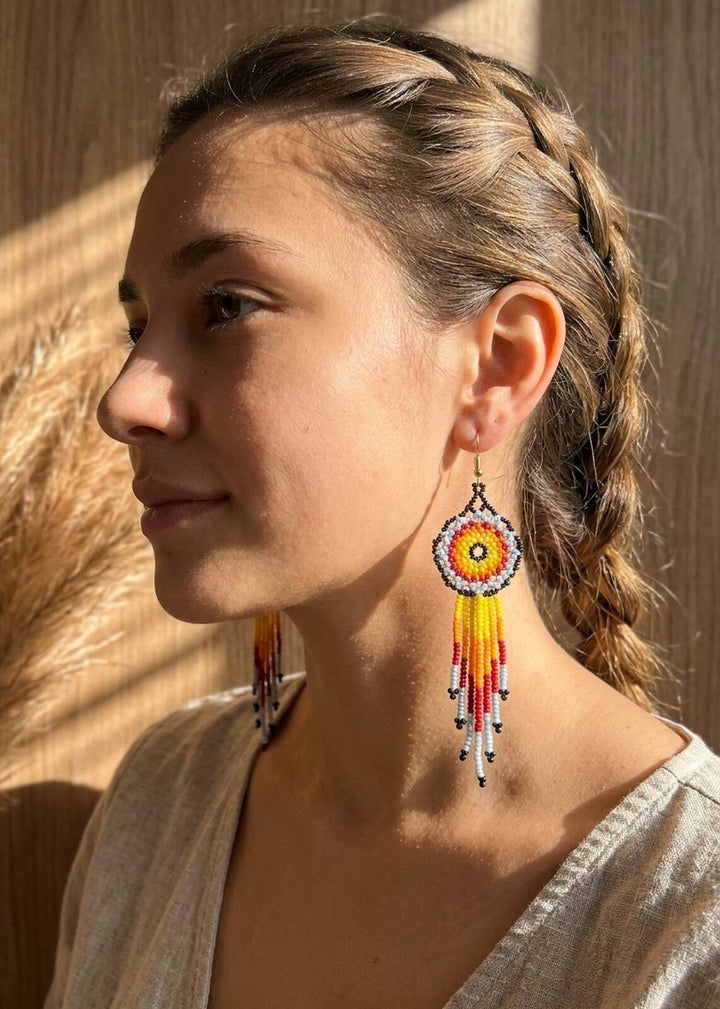 Pendientes de coral mora