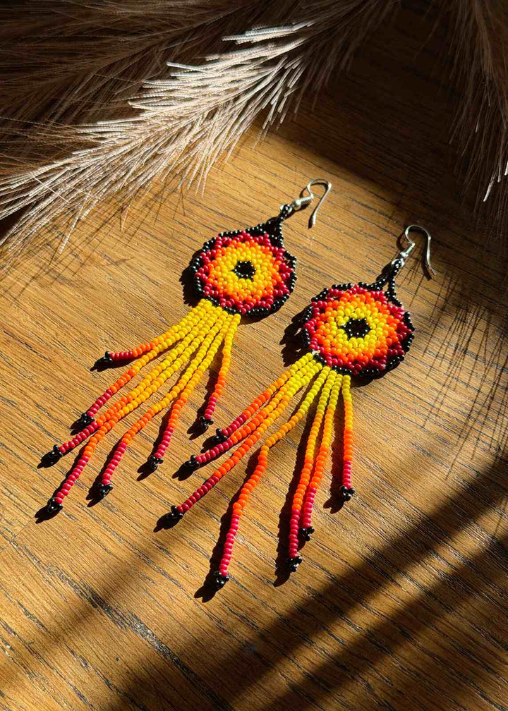 Pendientes de coral mora