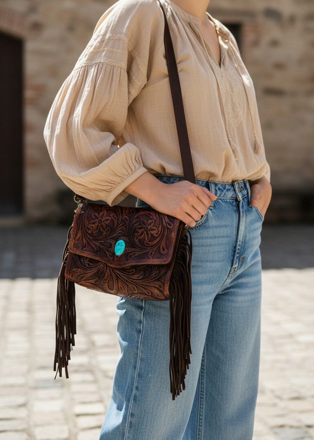 Torebka skórzana Phulera