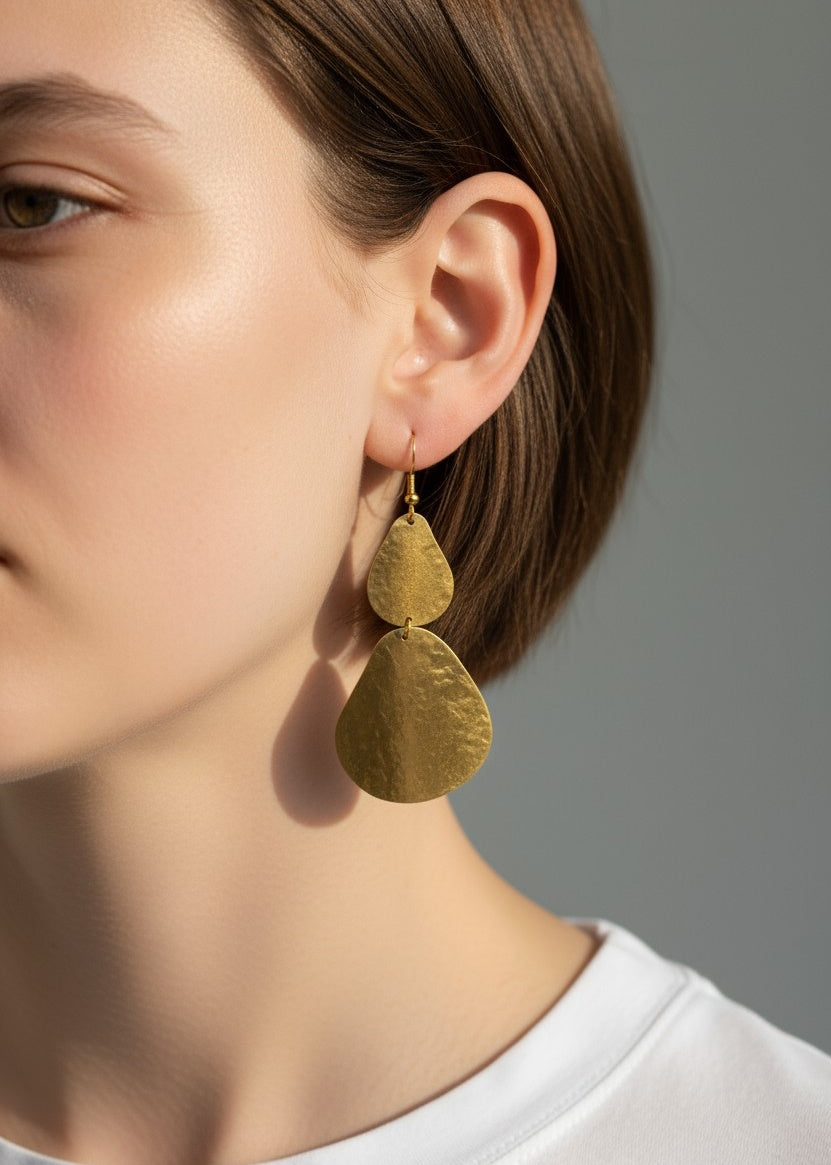 Kolczyki z mosiądzu Indira