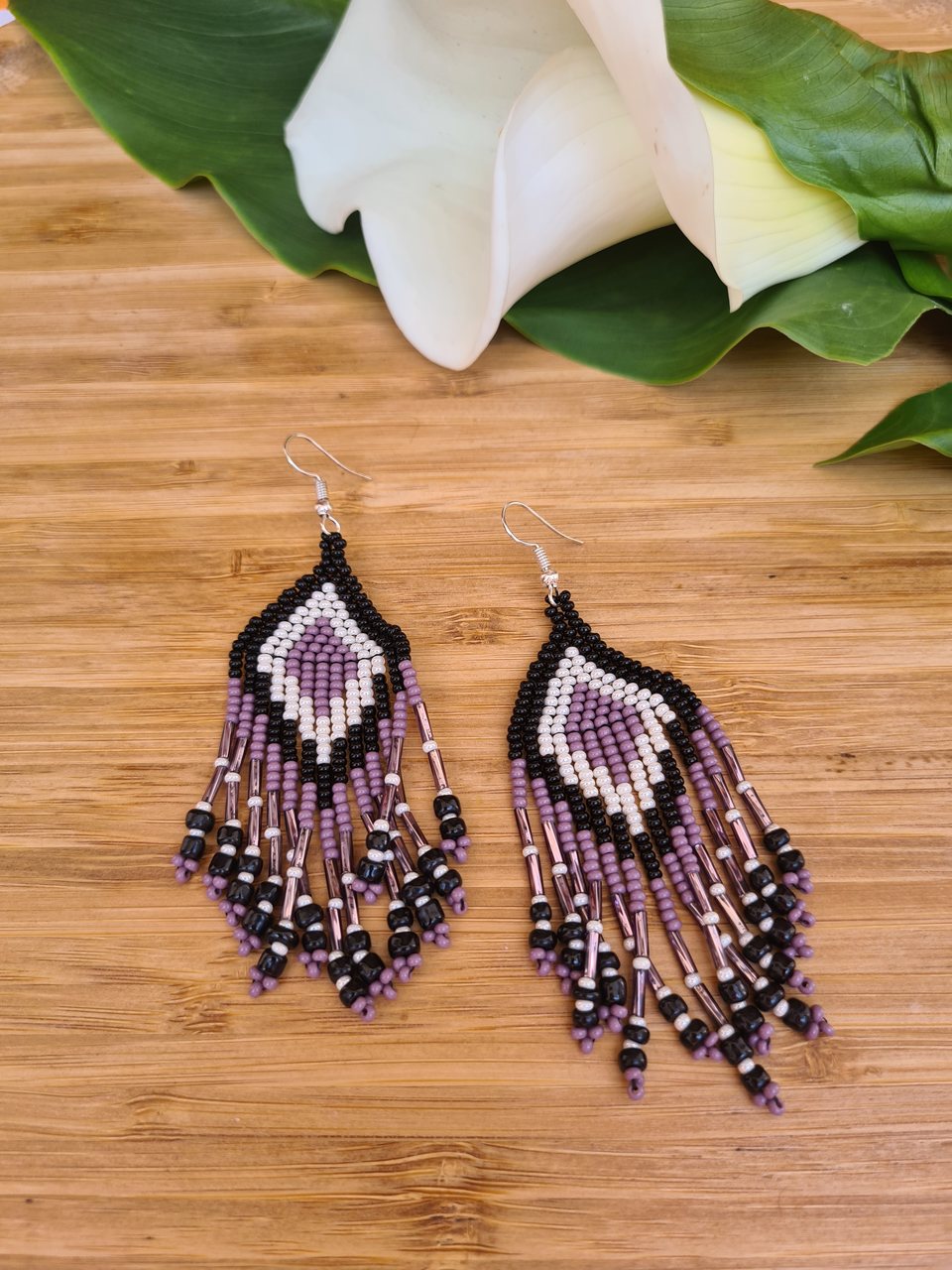 Coral Tres Earrings Purple